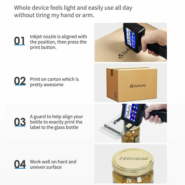 ToAuto V4 Portable Handheld Inkjet Printer