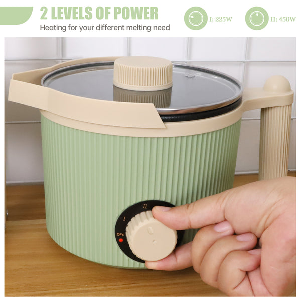 TOAUTO Handheld 1.5L Wax Melting Pot Green