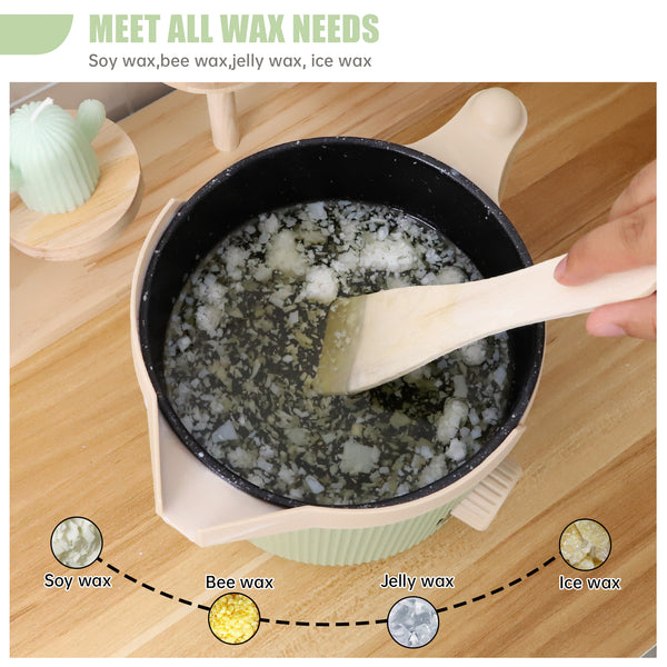 TOAUTO Handheld 1.5L Wax Melting Pot Green