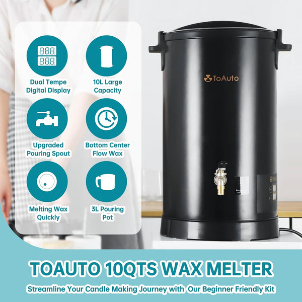 TOAUTO 10 Qts Digital Wax Melter