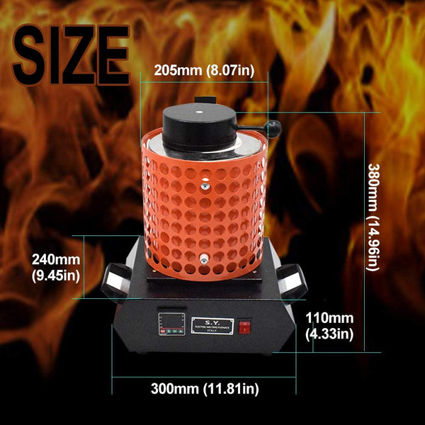 3+1KG(Double crucible) Electric Digital Melting Furnace