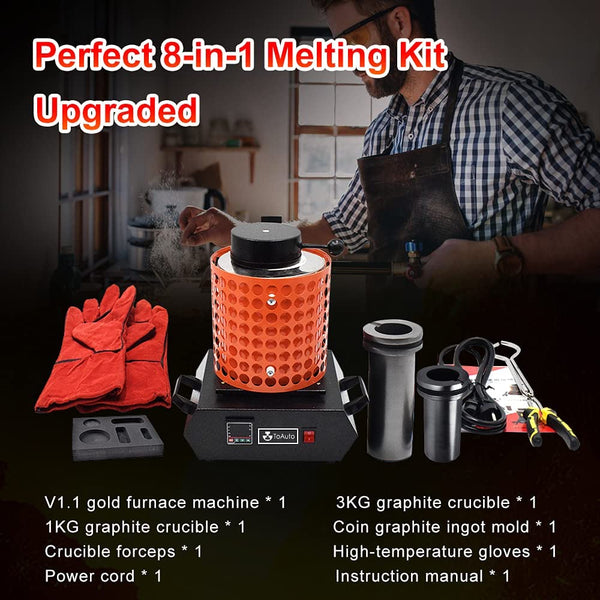 3+1KG(Double crucible) Electric Digital Melting Furnace