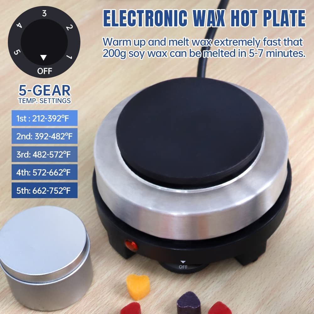 TOAUTO 5L/8L Electric Wax Melter Commercial Melting Pot for Candle Soap  Making