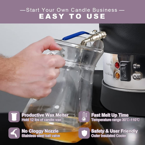 V3 6.5L Wax Melter for Candle Making
