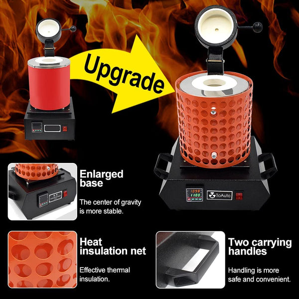 3+1KG(Double crucible) Electric Digital Melting Furnace