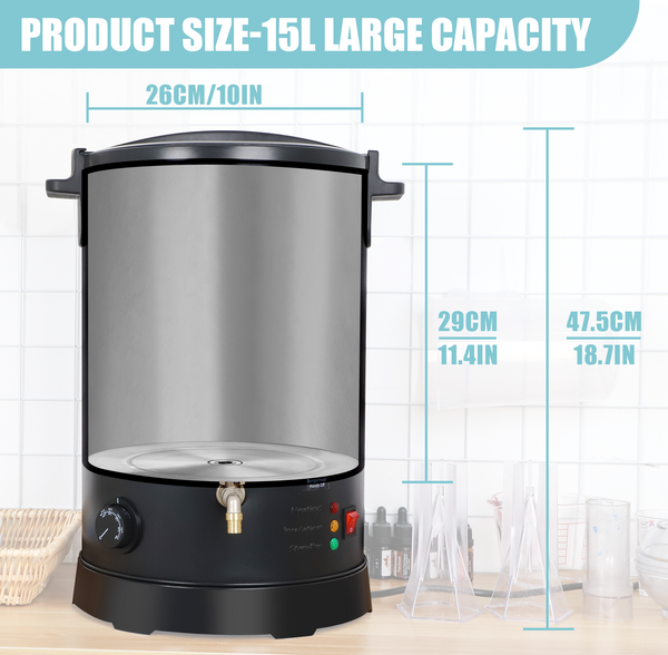 ToAuto 15Qts Digital/Mechanical Wax Melter for Business