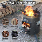 Fitinhot 2 in 1 Camp Rocket Stove