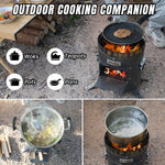 Fitinhot 2 in 1 Camp Rocket Stove