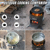 Fitinhot 2 in 1 Camp Rocket Stove