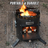 Fitinhot 2 in 1 Camp Rocket Stove