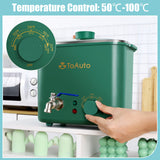 TOAUTO 4Qts Green Wax Melter for Candle Making - Electric Candle Wax Melting Pot