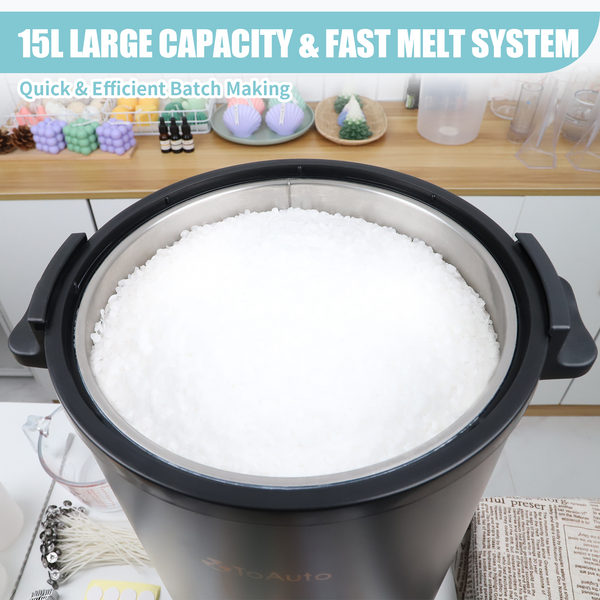 ToAuto 15Qts Digital/Mechanical Wax Melter for Business
