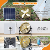 Fitinhot Solar Camping Fan