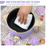 TOAUTO Handheld 1.5L Small Wax Melting Pot Purple