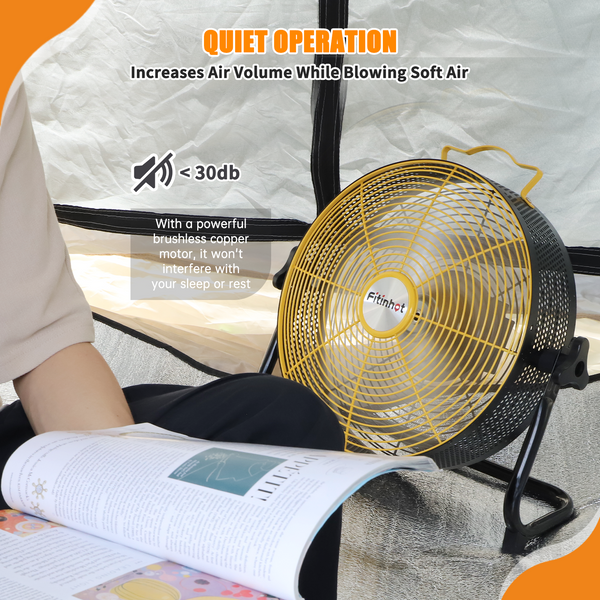 Fitinhot Solar Camping Fan
