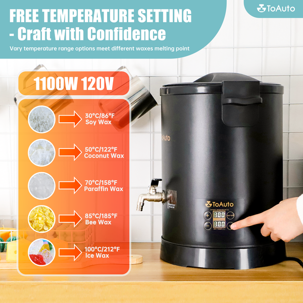 TOAUTO WMF-6L Digital Wax Melter(Pink/Black)