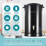 TOAUTO 10 Qts Digital Wax Melter for Candle Making