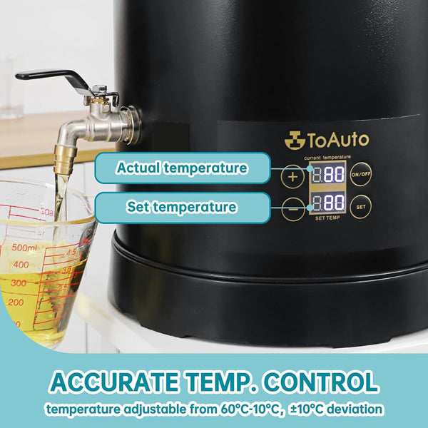 TOAUTO 10 Qts Digital Wax Melter