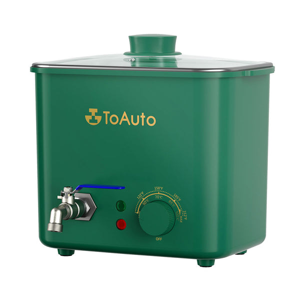  TOAUTO 4Qts Green Wax Melter for Candle Making - Electric  Candle Wax Melting Pot with Quick Pour Valve Wax & Temperature Control for  Candle Maker Beginner AC 120V