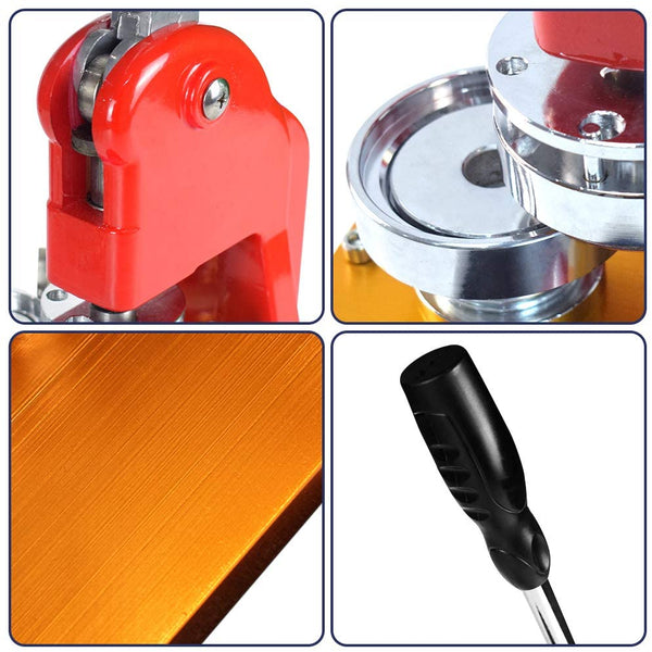 TOAUTO Button Badge Maker Kit Pins Punch Press Machine