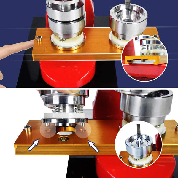 TOAUTO Button Badge Maker Kit Pins Punch Press Machine
