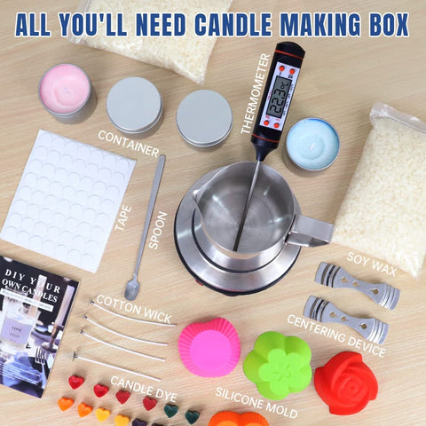 Poured Soy Candle Making Materials Kit, The Crafter's Box