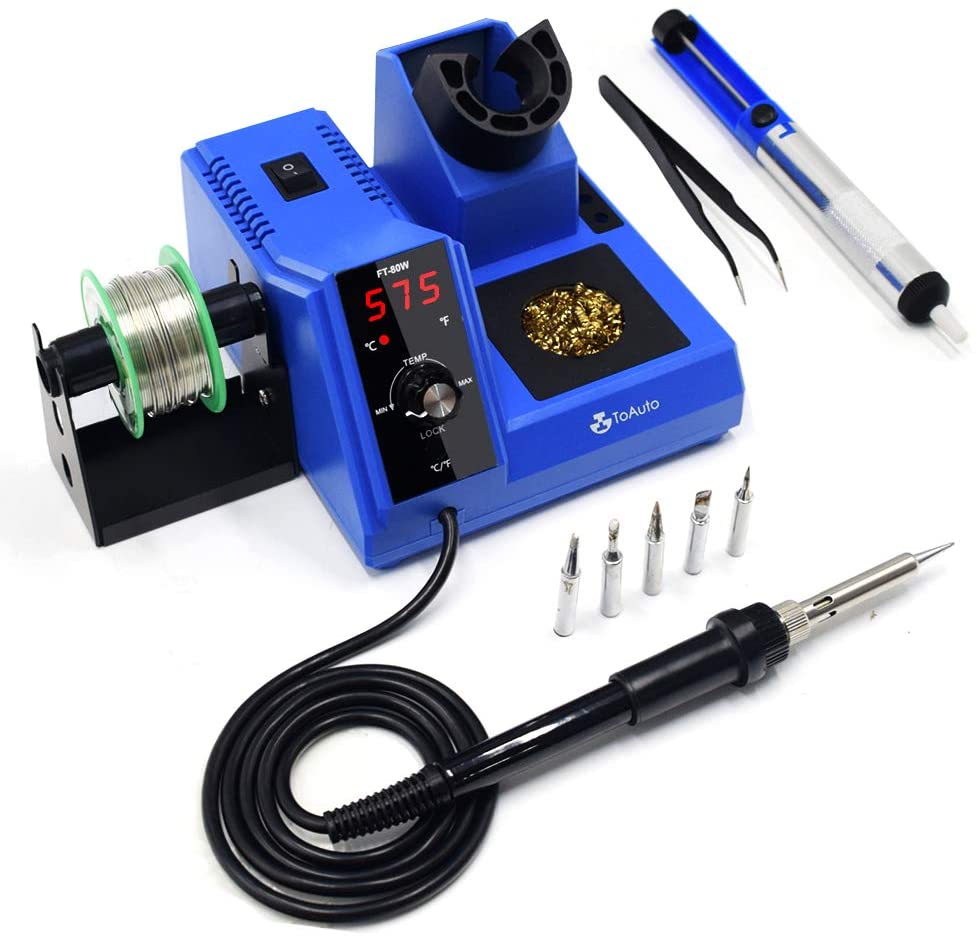 Soldering Station 80W Digital Solder Iron Station Kit ToAuto Tool