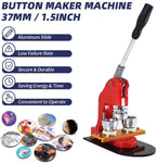 TOAUTO Button Badge Maker Kit Pins Punch Press Machine