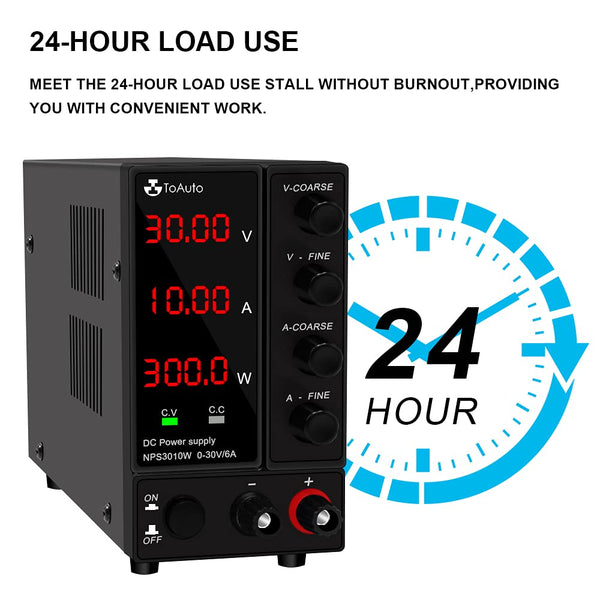 DC Power Supply Variable 30V 10A/6A