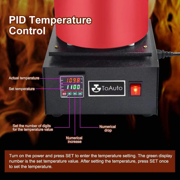 3KG Electric Metal Melting Furnace Kit - ToAuto Tool