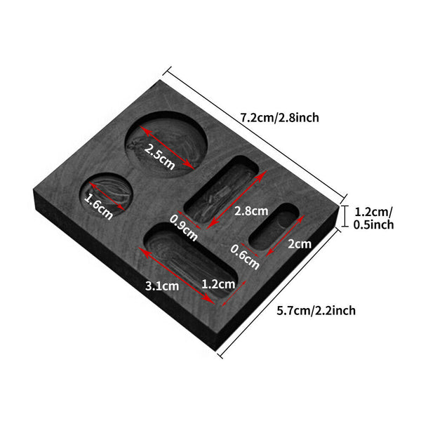 TOAUTO 60ml 75ml 5-in-1 Combo Graphite Ingot Mold
