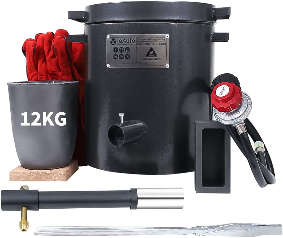 Melting Kit Melt and Pour 2 Crucibles -Handle -Rod -Borax & Ingot  Torch/Melting kit/casting